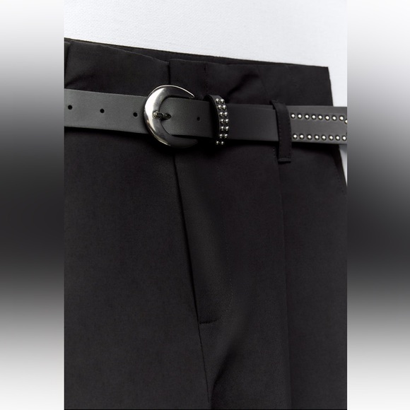 BELTED PAPERBAG PANTS - Picture 9 of 12